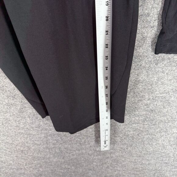 New Hello Molly Mini Dress Women 6 Black Short Zipper Long Sleeve Crew Neck - Picture 8 of 9